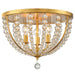 Crystorama ROX-A9000-GA Roxy Three Light Flush Mount Antique Gold Main Image.jpg