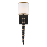 Crystorama SLO-A3601-VG-BF Sloane One Light Wall Sconce Vibrant Gold / Black Forged Main Image.jpg