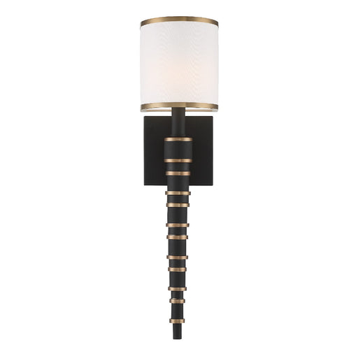 Crystorama SLO-A3601-VG-BF Sloane One Light Wall Sconce Vibrant Gold / Black Forged Main Image.jpg