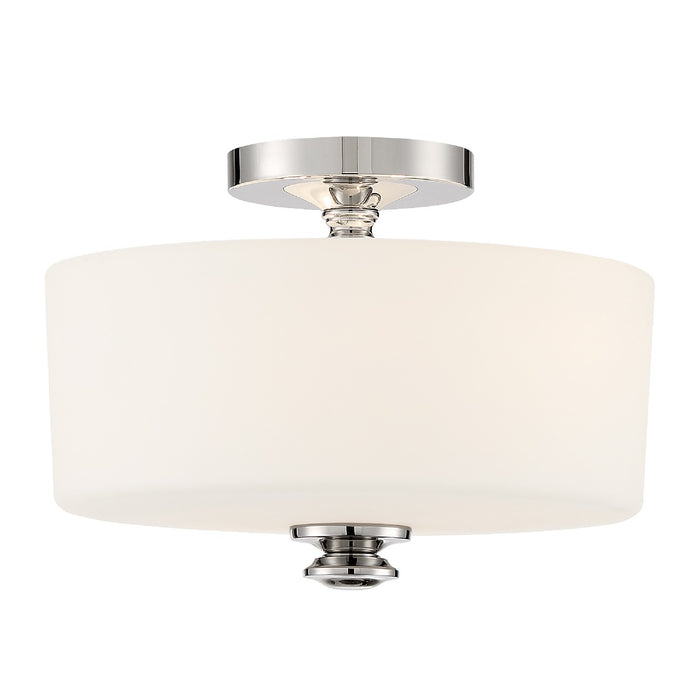 Crystorama TRA-A3302-PN Travis Two Light Semi Flush Mount Polished Nickel Main Image.jpg