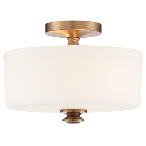 Crystorama TRA-A3302-VG Travis Two Light Semi Flush Mount Vibrant Gold Main Image.jpg