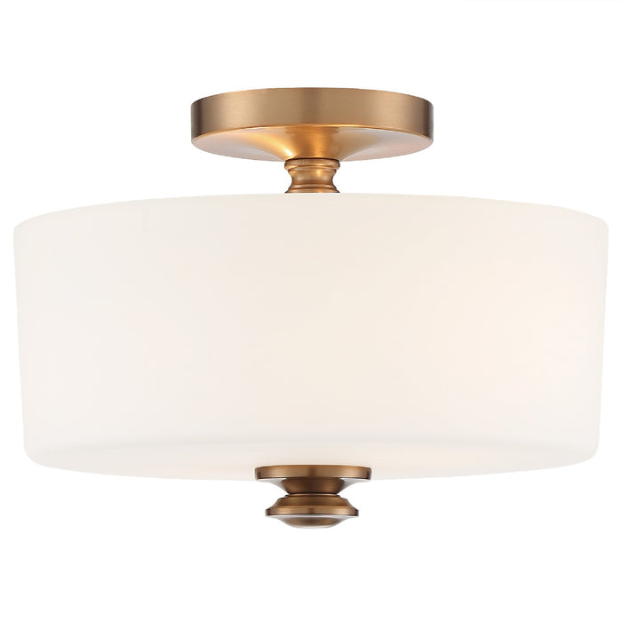 Crystorama TRA-A3302-VG Travis Two Light Semi Flush Mount Vibrant Gold Main Image.jpg