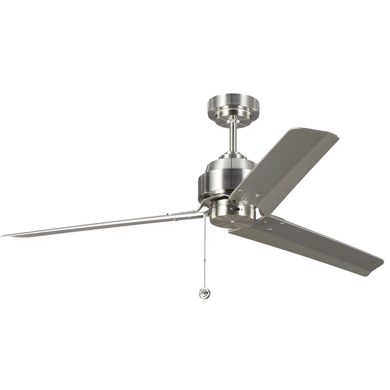 Visual Comfort Fan 3AR54BS Arcade 54 Ceiling Fan, Brushed Steel Main Image.jpg