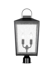 Millennium 42654-PBK Devens Two Light Outdoor Post Lantern, Powder Coated Black Main Image.jpg