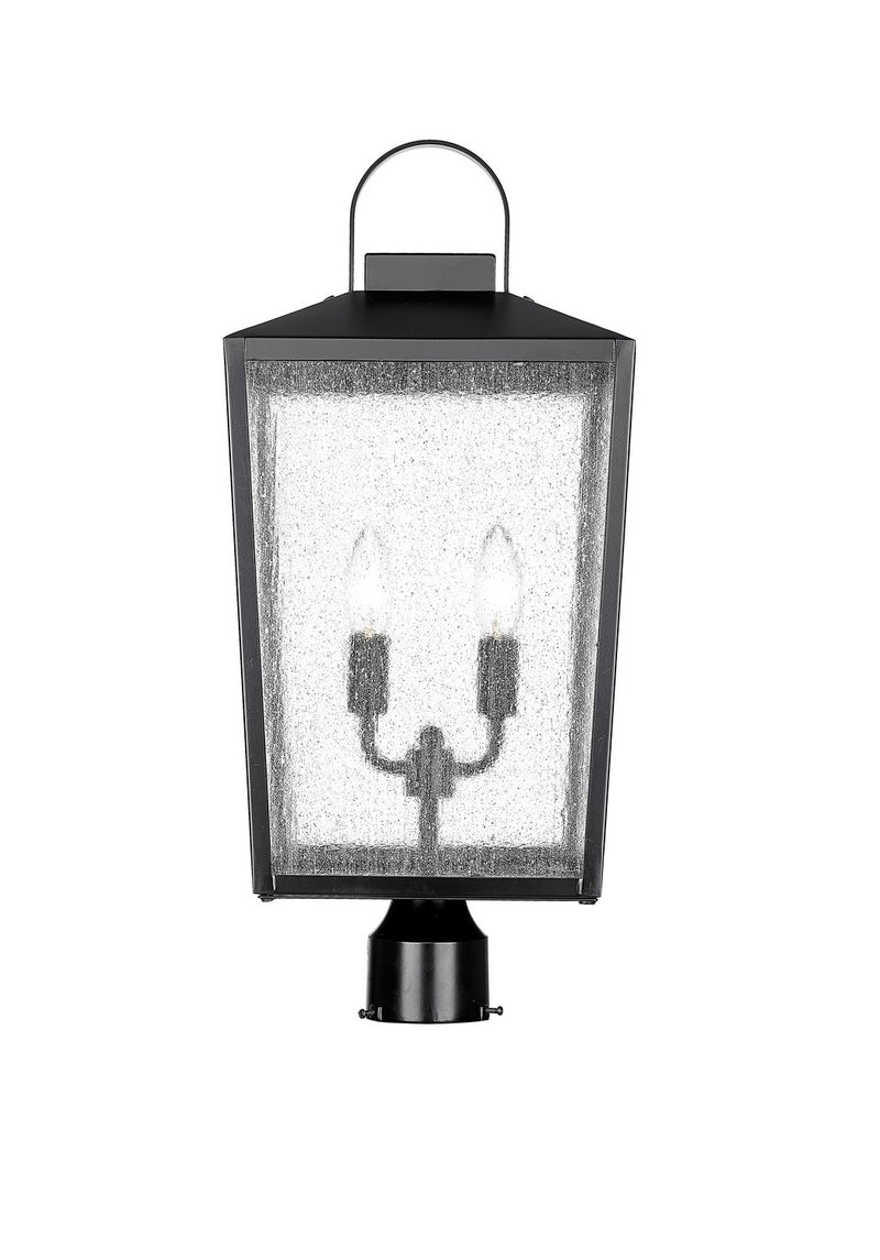 Millennium 42654-PBK Devens Two Light Outdoor Post Lantern, Powder Coated Black Main Image.jpg