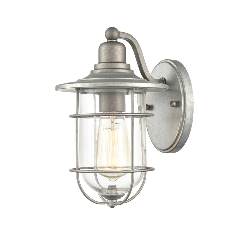 Millennium 2911-GA One Light Outdoor Wall Bracket, Galvanized Main Image.jpg