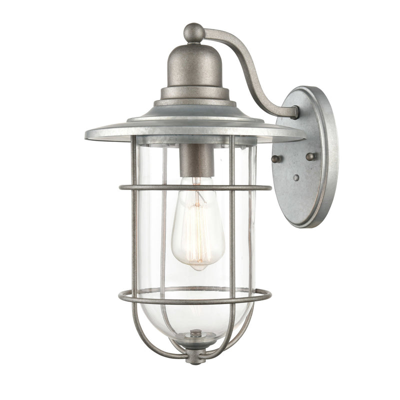 Millennium 2931-GA One Light Outdoor Wall Bracket, Galvanized Main Image.jpg