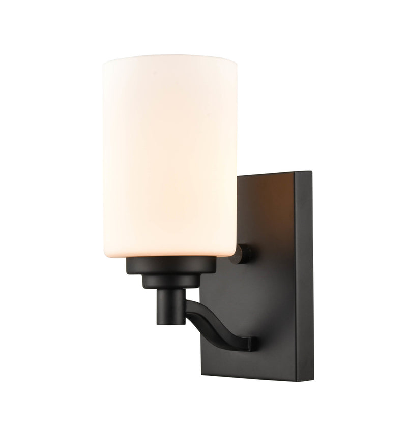 Millennium 3181-MB Durham One Light Wall Sconce, Matte Black Main Image.jpg