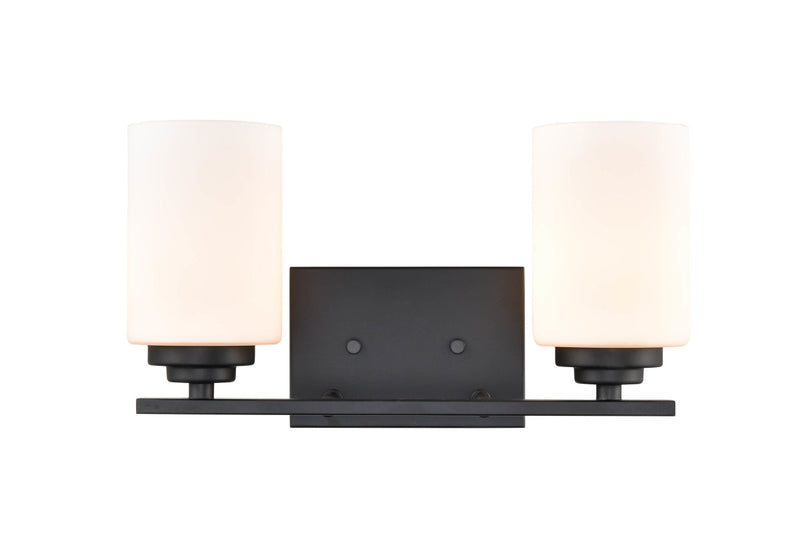 Millennium 3182-MB Durham Two Light Vanity, Matte Black Main Image.jpg