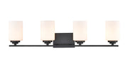 Millennium 3184-MB Durham Four Light Vanity, Matte Black Main Image.jpg