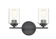 Millennium 3682-MB Two Light Vanity, Matte Black Main Image.jpg