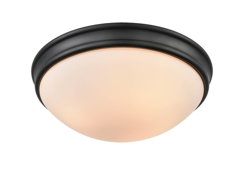 Millennium 5225-MB Three Light Flushmount, Matte Black Main Image.jpg