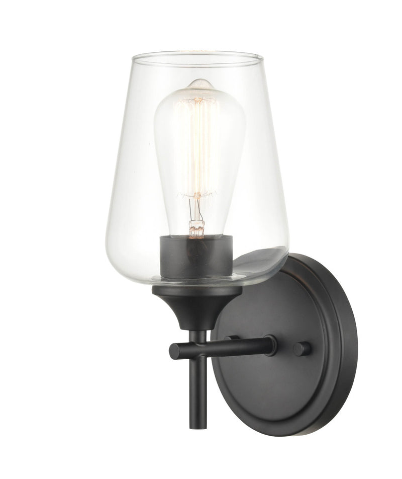 Millennium 9701-MB Ashford One Light Wall Sconce, Matte Black Main Image.jpg