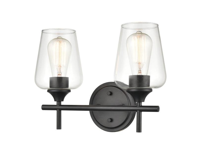 Millennium 9702-MB Ashford Two Light Vanity, Matte Black Main Image.jpg
