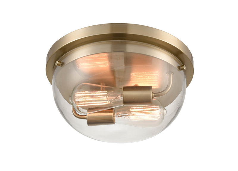 Millennium 9712-MG Ashford Two Light Flushmount, Modern Gold Main Image.jpg
