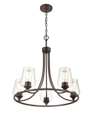 Millennium 9725-RBZ Ashford Five Light Chandelier, Rubbed Bronze Main Image.jpg