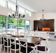 Millennium 9728-MB Ashford Eight Light Chandelier, Matte Black Alternate Image 2.jpg