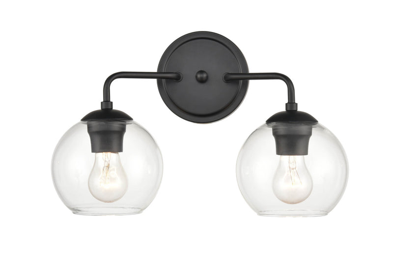 Millennium 9752-MB Two Light Vanity, Matte Black Main Image.jpg