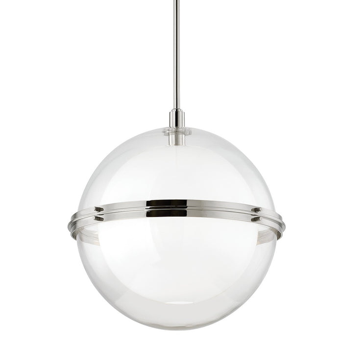 Hudson Valley 6522-PN Northport One Light Pendant, Polished Nickel Main Image.jpg