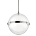 Hudson Valley 6522-PN Northport One Light Pendant, Polished Nickel Main Image.jpg