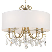 Crystorama 6625-VG-CL-MWP Othello Five Light Chandelier Vibrant Gold Main Image.jpg