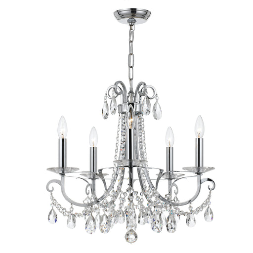 Crystorama 6825-CH-CL-S Othello Five Light Chandelier Polished Chrome Main Image.jpg