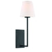 Crystorama LEN-250-OP-BF Lena One Light Wall Sconce Black Forged Main Image.jpg