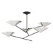 Hudson Valley 9760-PN/BK Equilibrium Five Light Chandelier, Polished Nickel/Black Main Image.jpg