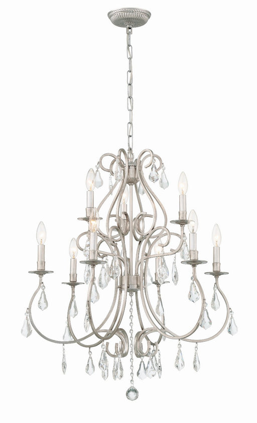Crystorama 5019-OS-CL-S Ashton Nine Light Chandelier Olde Silver Main Image.jpg