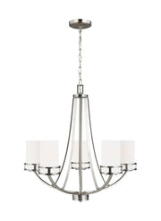 Generation Lighting 3121605EN3-962 Robie Five Light Chandelier, Brushed Nickel Main Image.jpg