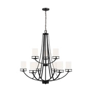 Generation Lighting 3121609-112 Robie Nine Light Chandelier, Midnight Black Main Image.jpg