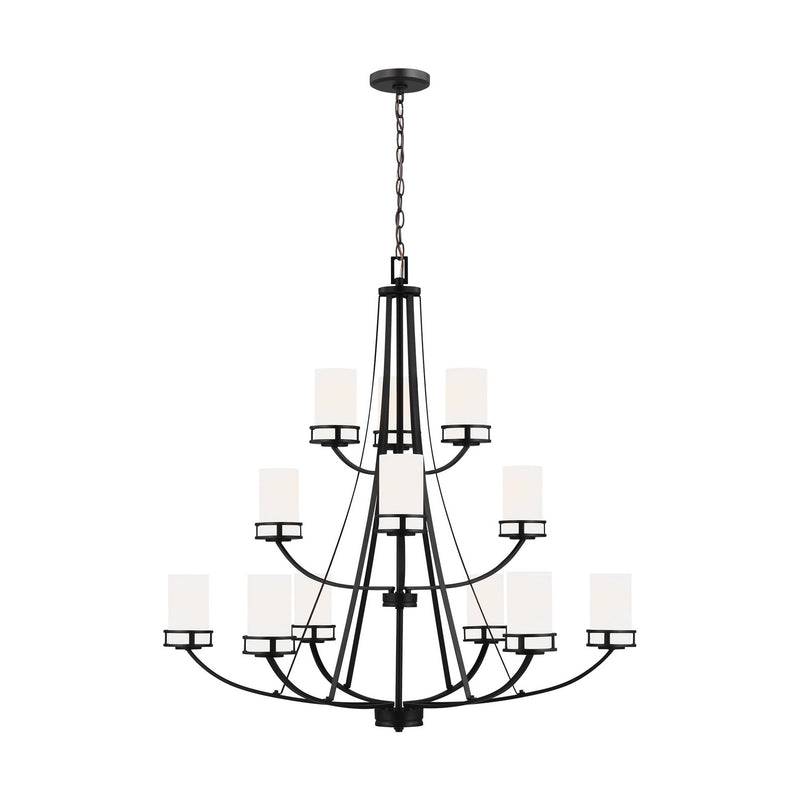 Generation Lighting 3121612-112 Robie 12 Light Chandelier, Midnight Black Main Image.jpg