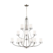 Generation Lighting 3121612-962 Robie 12 Light Chandelier, Brushed Nickel Main Image.jpg