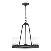 Generation Lighting 3130703-112 Kemal Three Light Chandelier, Midnight Black Main Image.jpg