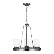 Generation Lighting 3130703-962 Kemal Three Light Chandelier, Brushed Nickel Main Image.jpg