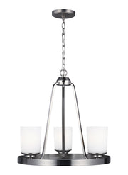 Generation Lighting 3130703EN3-962 Kemal Three Light Chandelier, Brushed Nickel Main Image.jpg