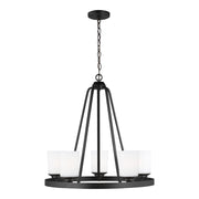 Generation Lighting 3130705-112 Kemal Five Light Chandelier, Midnight Black Main Image.jpg