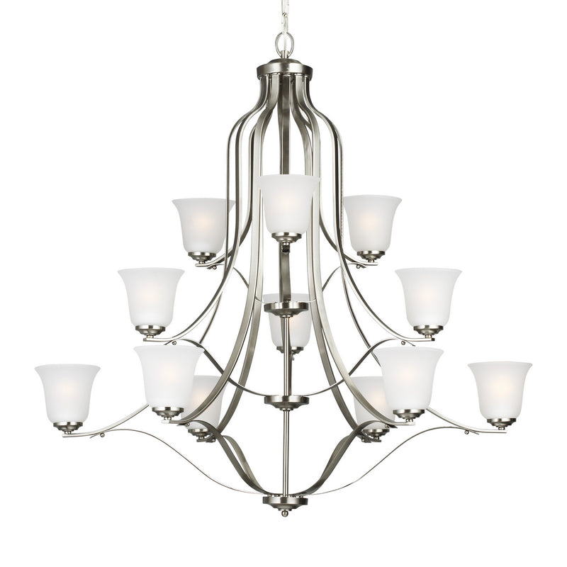 Generation Lighting 3139012-962 Emmons 12 Light Chandelier, Brushed Nickel Alternate Image.jpg