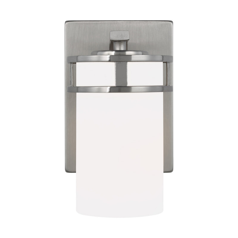 Generation Lighting 4121601-962 Robie One Light Wall / Bath Sconce, Brushed Nickel Main Image.jpg