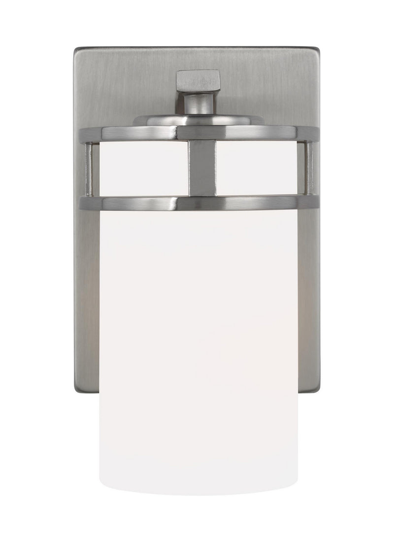 Generation Lighting 4121601EN3-962 Robie One Light Wall / Bath Sconce, Brushed Nickel Main Image.jpg