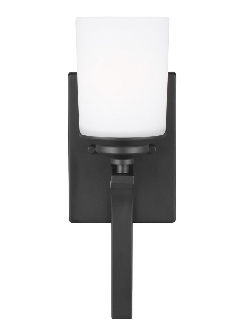 Generation Lighting 4130701EN3-112 Kemal One Light Wall / Bath Sconce, Midnight Black Main Image.jpg