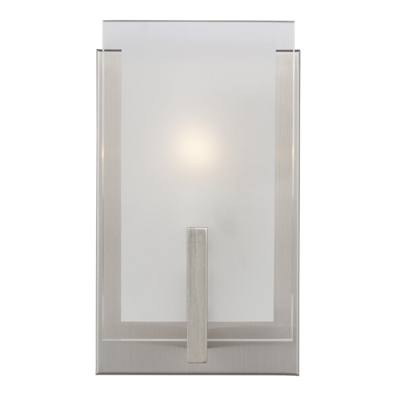 Visual Comfort Studio 4130801-962 Syll One Light Wall / Bath Sconce, Brushed Nickel Main Image.jpg