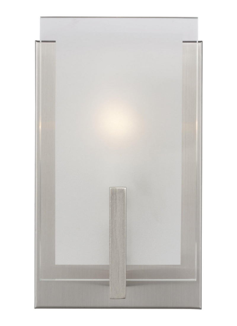 Visual Comfort Studio 4130801EN-962 Syll One Light Wall / Bath Sconce, Brushed Nickel Main Image.jpg