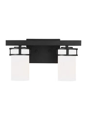 Generation Lighting 4421602EN3-112 Robie Two Light Wall / Bath, Midnight Black Main Image.jpg