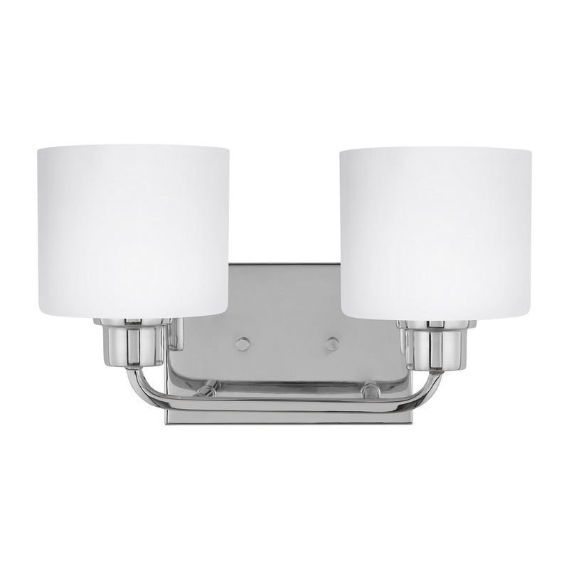 Generation Lighting 4428802-05 Canfield Two Light Wall / Bath, Chrome Main Image.jpg