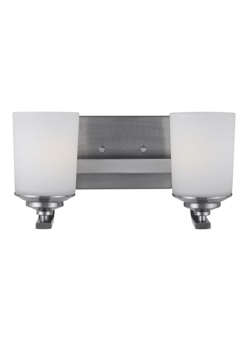 Generation Lighting 4430702EN3-962 Kemal Two Light Wall / Bath, Brushed Nickel Main Image.jpg