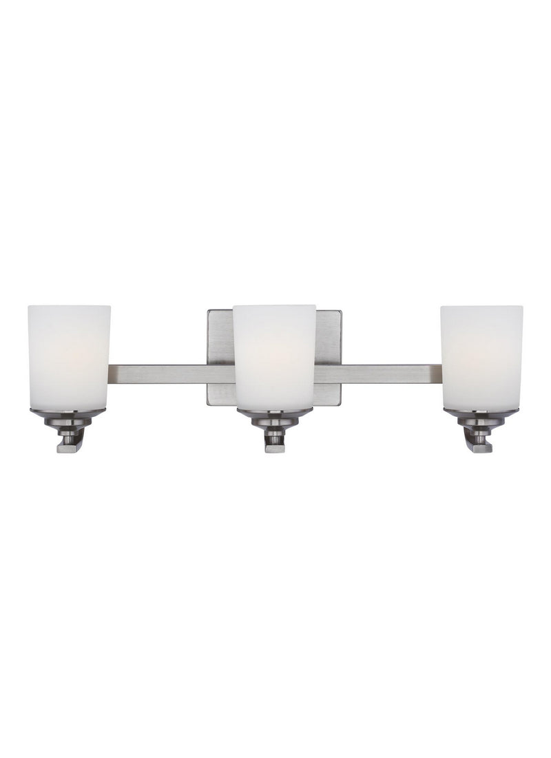 Generation Lighting 4430703EN3-962 Kemal Three Light Wall / Bath, Brushed Nickel Main Image.jpg