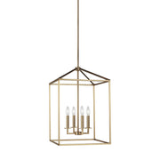 Generation Lighting 5115004EN-848 Perryton Four Light Hall / Foyer, Satin Brass Main Image.jpg