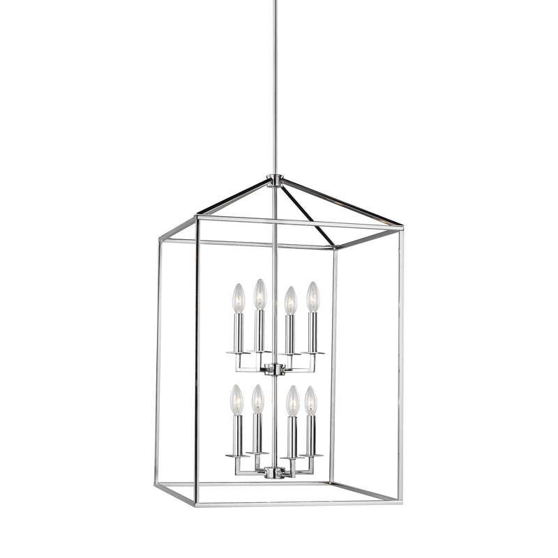 Generation Lighting 5115008EN-05 Perryton Eight Light Hall / Foyer, Chrome Main Image.jpg