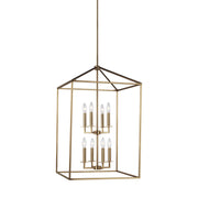 Generation Lighting 5115008EN-848 Perryton Eight Light Hall / Foyer, Satin Brass Main Image.jpg